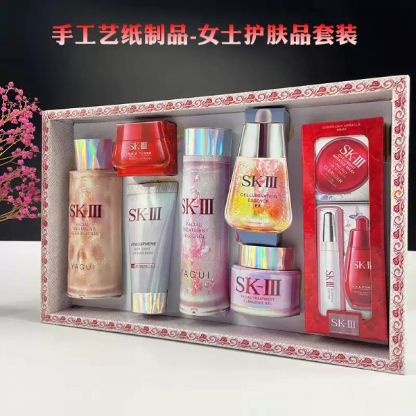 纸扎高档女士护肤化妆品护肤套装图2